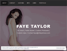 Tablet Screenshot of fayextaylor.com